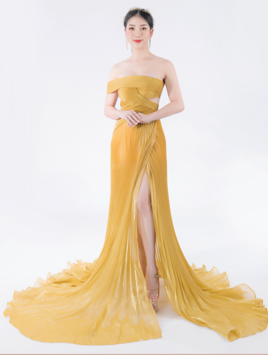 Bán kết Miss Universe Trang phục dạ hội ấn tượng của Khánh Vân  Thời  trang  Vietnam VietnamPlus