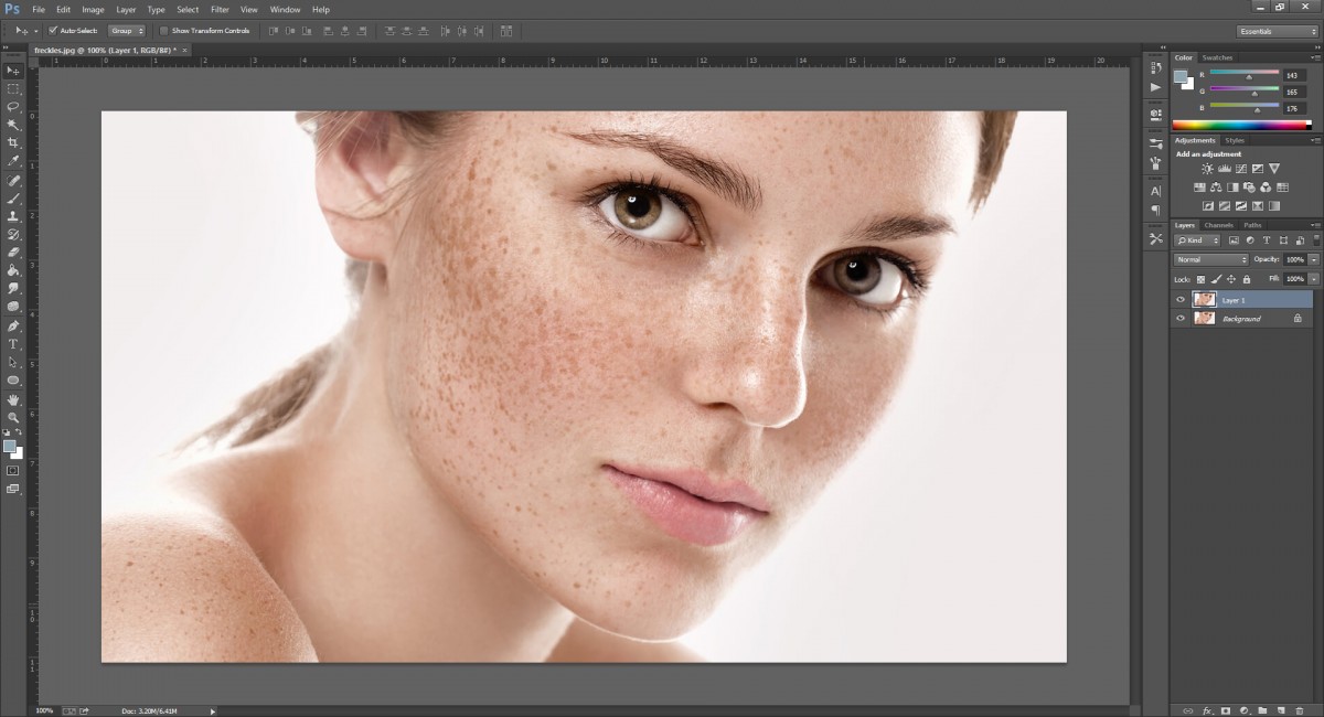 Cách chỉnh màu da trong photoshop cs6