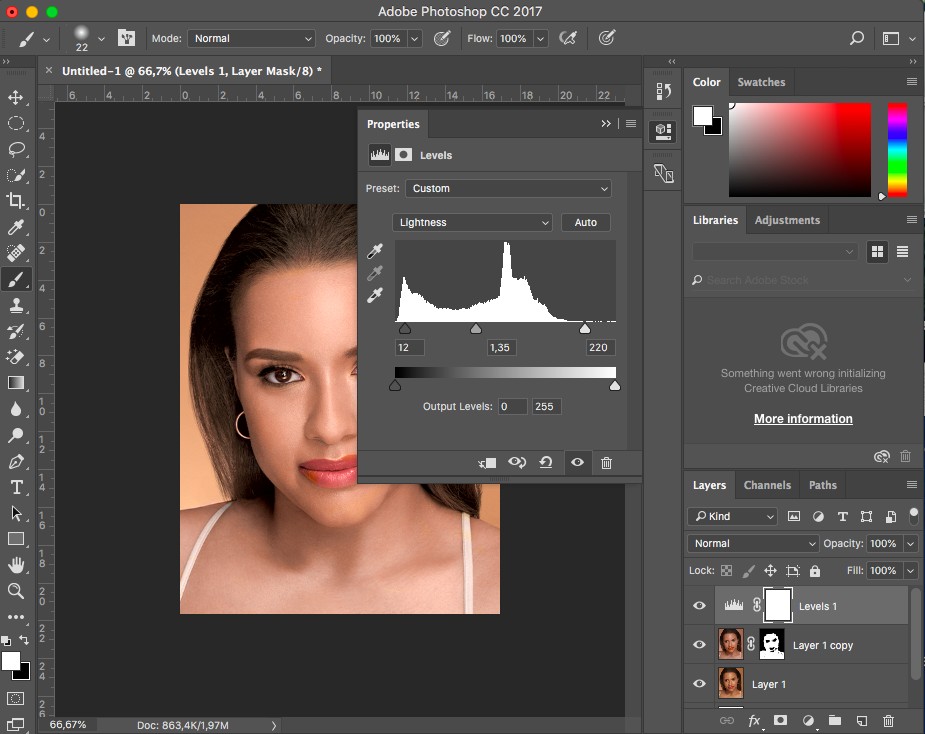 cách chỉnh màu da trong photoshop cs6