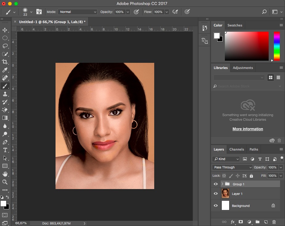 cách chỉnh màu da trong photoshop cs6