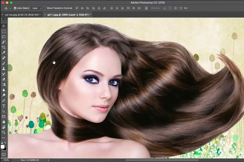 Cách tách tóc trong photoshop cc