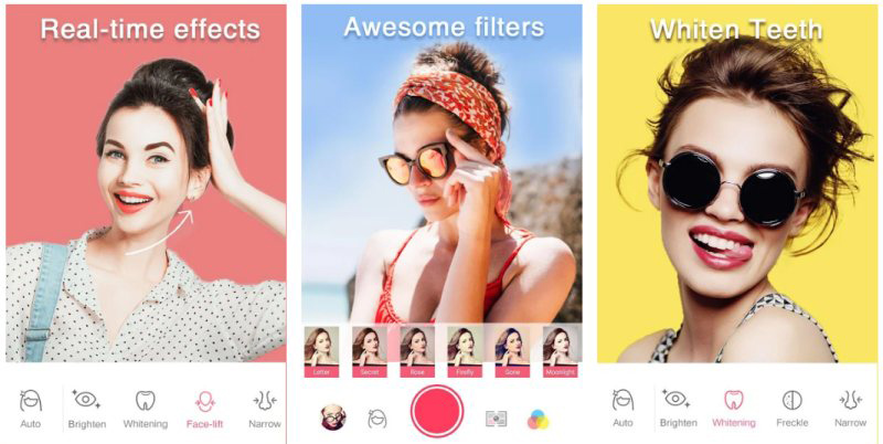 Selfie camera filter với camera thông minh có thể nhận diện khuôn mặt
