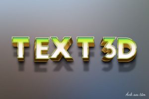 cách làm chữ 3d trong photoshop
