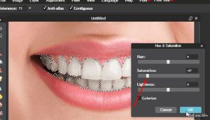 Làm trắng răng bằng Photoshop CS6