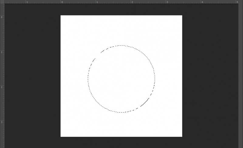 Chọn công cụ Elliptical Marquee Tool (M) để vẽ vòng tròn cần thiết