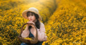 chụp ảnh nghệ thuật tại vườn hoa