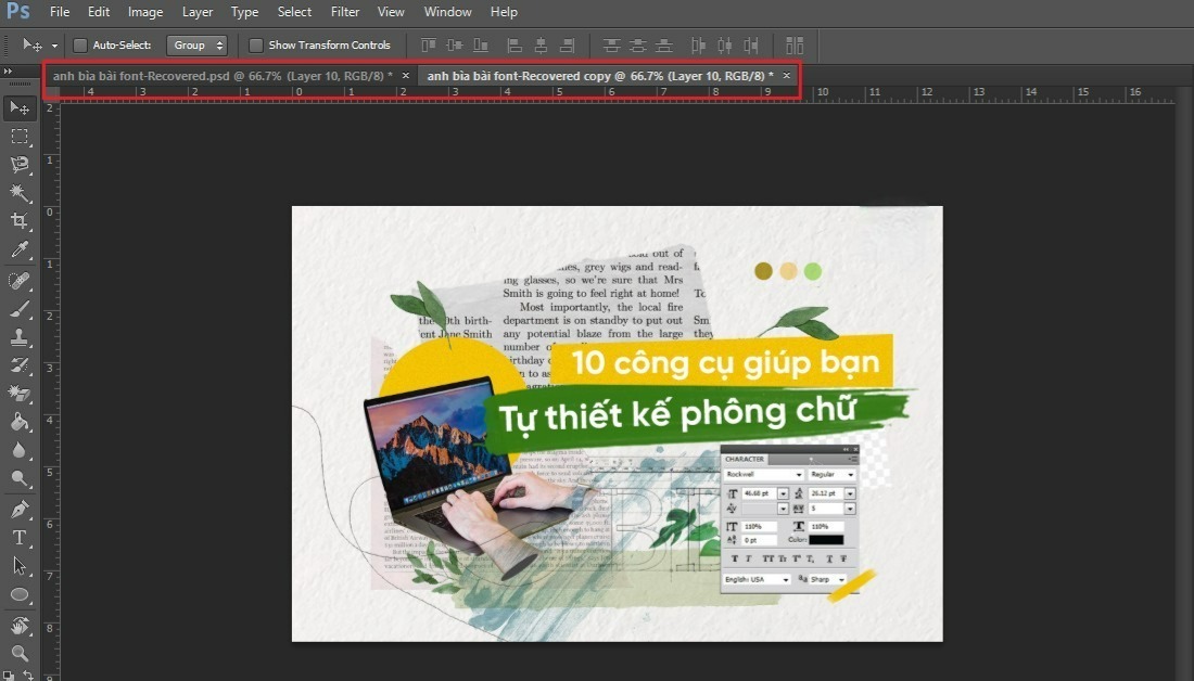 lệnh copy trong photoshop